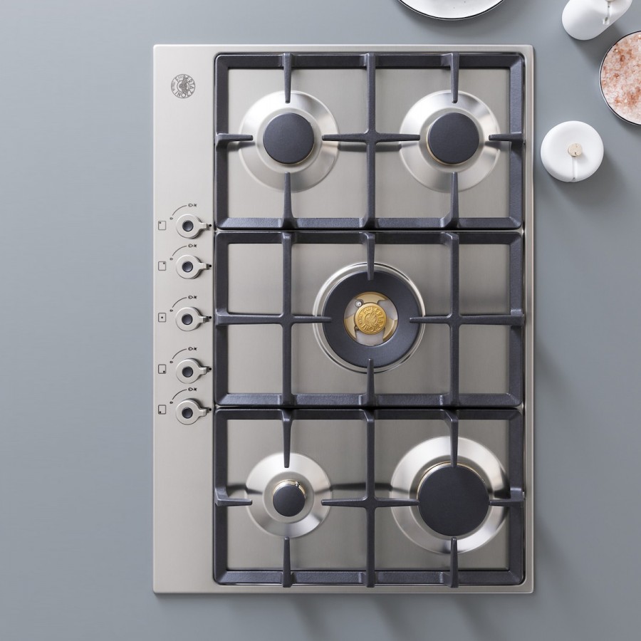 Bertazzoni P75 5C PRO X Εστία Αερίου Αυτόνομη 75.2x52.2cm Inox Bertazzoni P75 5C PRO X Εστία Αερίου Αυτόνομη 75.2x52.2cm Inox
